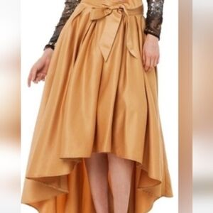 Chic High-Low Tan Skirt for Women
